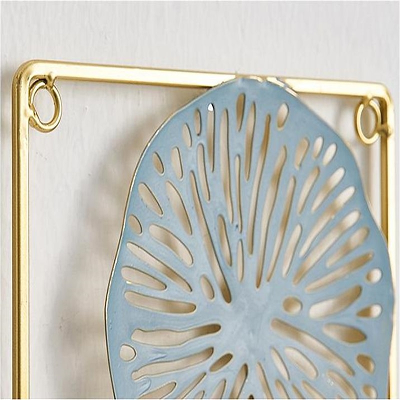Décoration murale 1pc, décoration murale en métal conçue avec une feuille de lotus, décoration murale suspendue rustique, art mural en métal de ferme, décoration murale moderne pour le bureau de la chambre à coucher du salon de 2025 ? $38.99 –P11