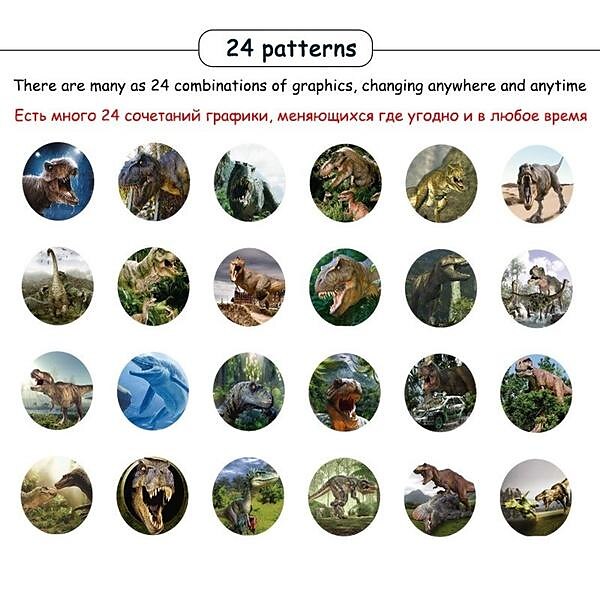 24 modele lanternă jucării pentru copii desene animate dinozaur lampă proiector iluminare timpurie educație jucărie pentru copii 2025 - $23.99 –P9