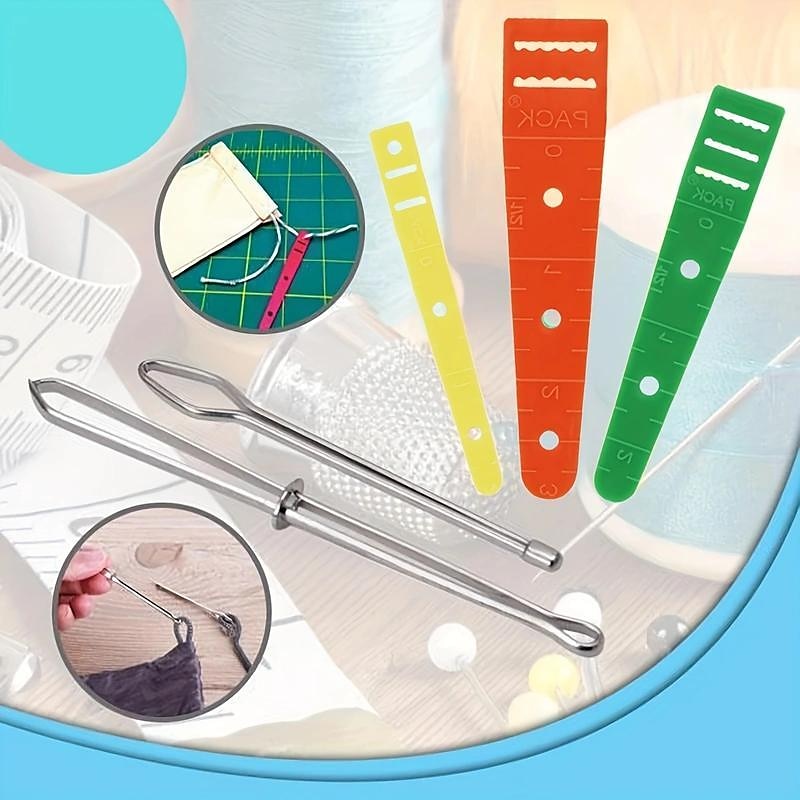 5pcs Sewing Tool Set - Hoodie String Replacement Kit, Elastic