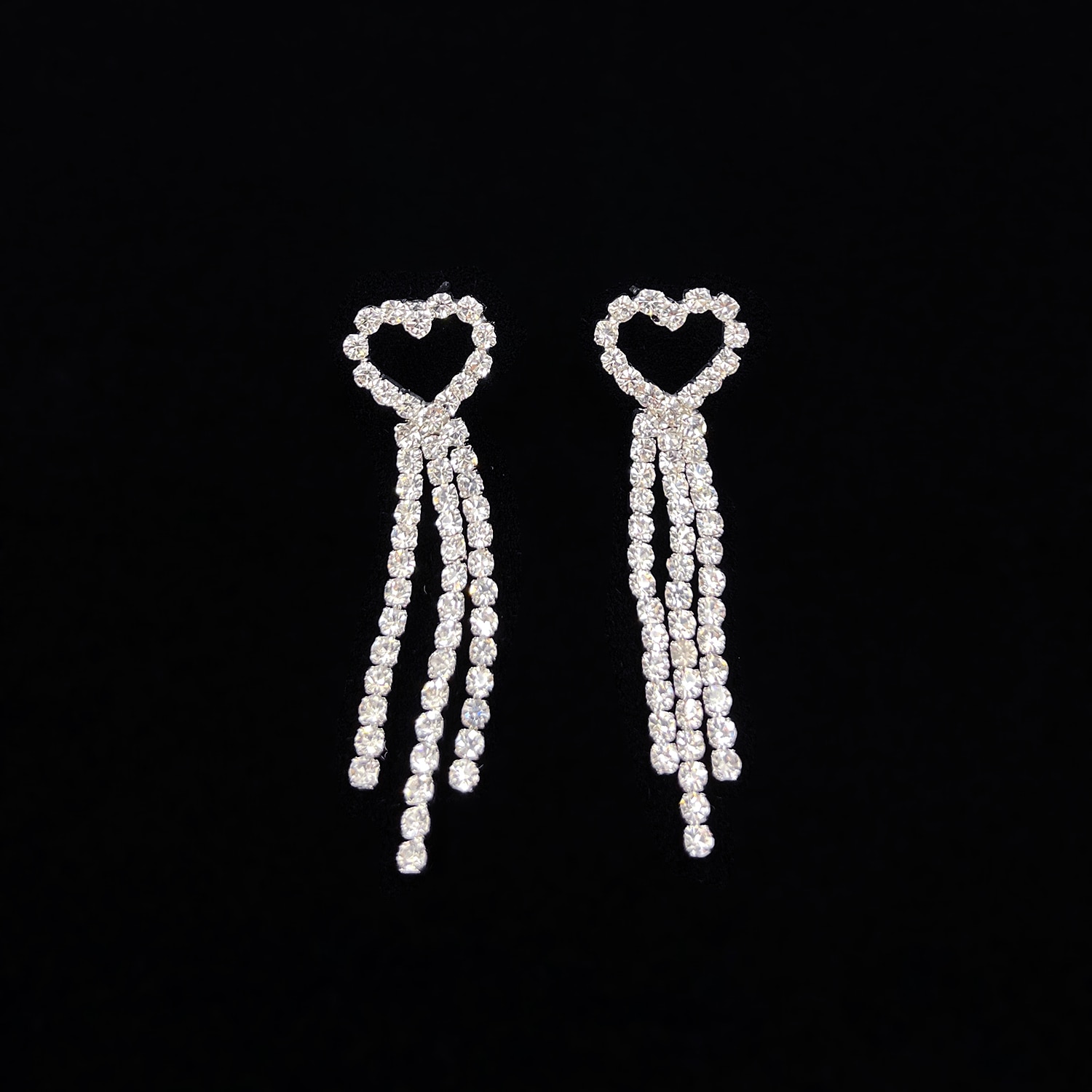 Bruidssieradensets 1 set Legering 1 Ketting Oorbellen Dames Modieus Gepersonaliseerde Luxe Kwastje Hart Sieraden set Voor Bruiloft Feest / Avond Lahja 2025 - $9.99 –P5