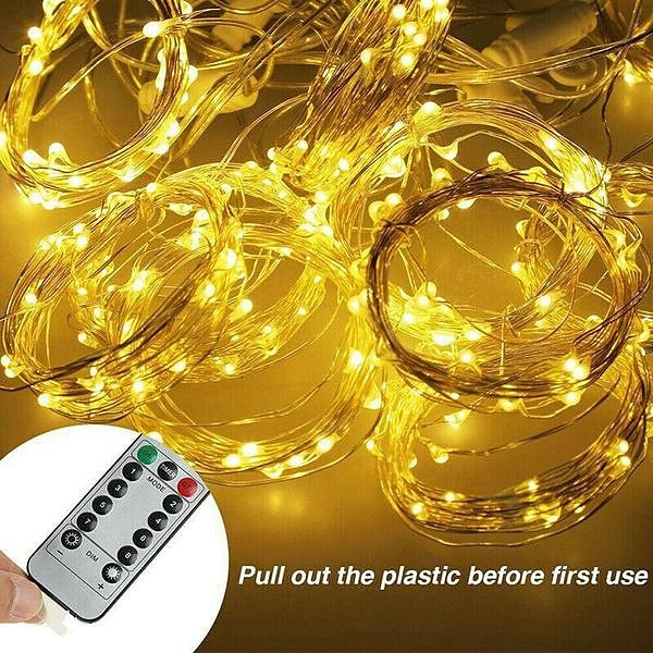 Curtain Fairy Lights String Light 8 Modes with Remote Control Christmas Party Wedding Light Decoration Lights USB Powered 2025 - $15.99 –P12