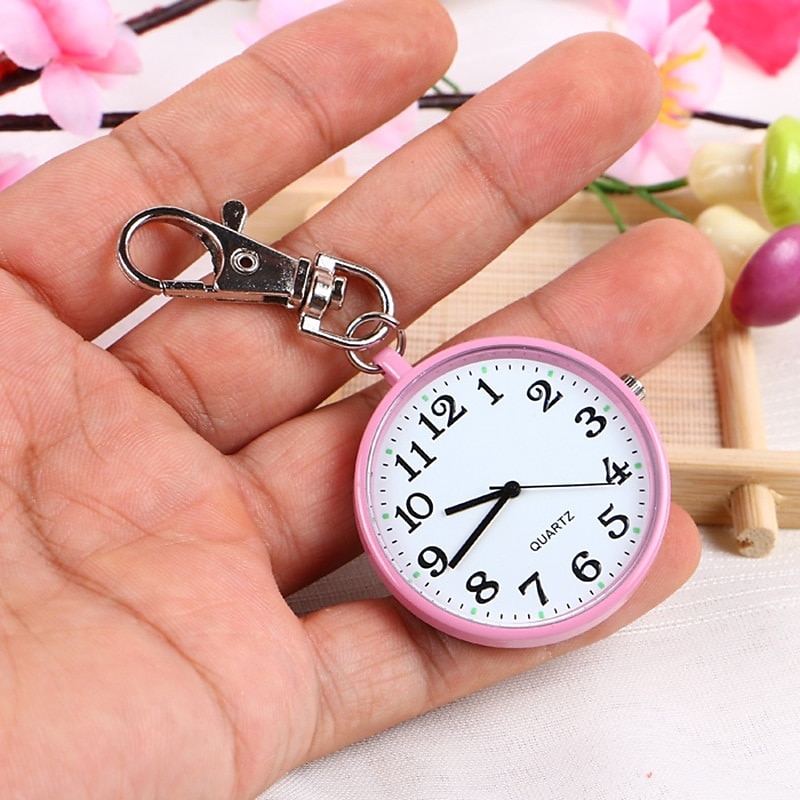 2023 Pocket Watches Nurse Pocket Watch Keychain Fob Clock with Battery Doctor Medical Vintage Watch 2025 - $12.99 –P3