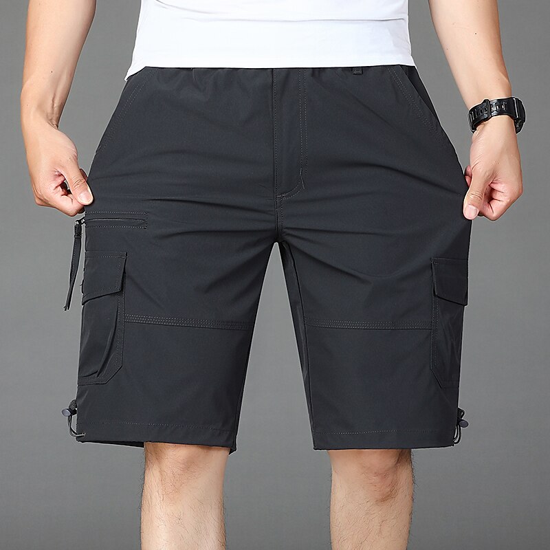 Homens Bermuda Cargo Calção Shorts de verão Shorts de Trilha Com Cordão Cintura elástica Bolso multi Tecido Conforto Macio Comprimento do joelho Ao ar livre Diário Para Noite Moda Casual Exército de 2025 por $21.99 –P8