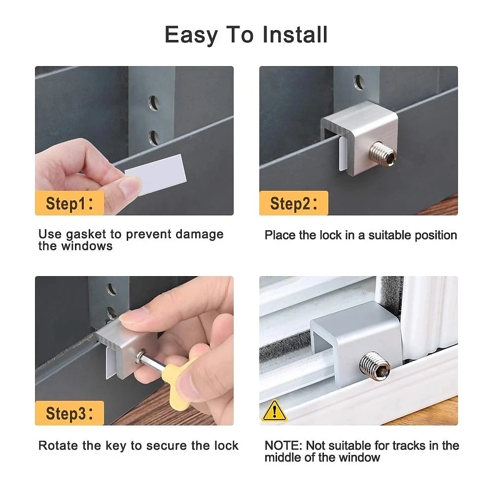 liukuva puitteen pysäytin kaappi lukot hihnat ovet turvavarkaudenestolukko ikkuna liukuovi vauvan lapset lasten turvaovien lukko 2026 - $9.99 –P2