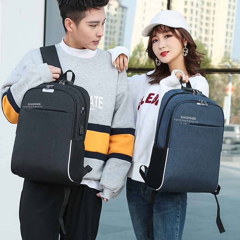 zaino multifunzionale impermeabile per laptop da lavoro con ricarica USB uomo e donna zaino da viaggio antifurto zaino da scuola, regalo di ritorno a scuola del 2025 a $22.99 -P4