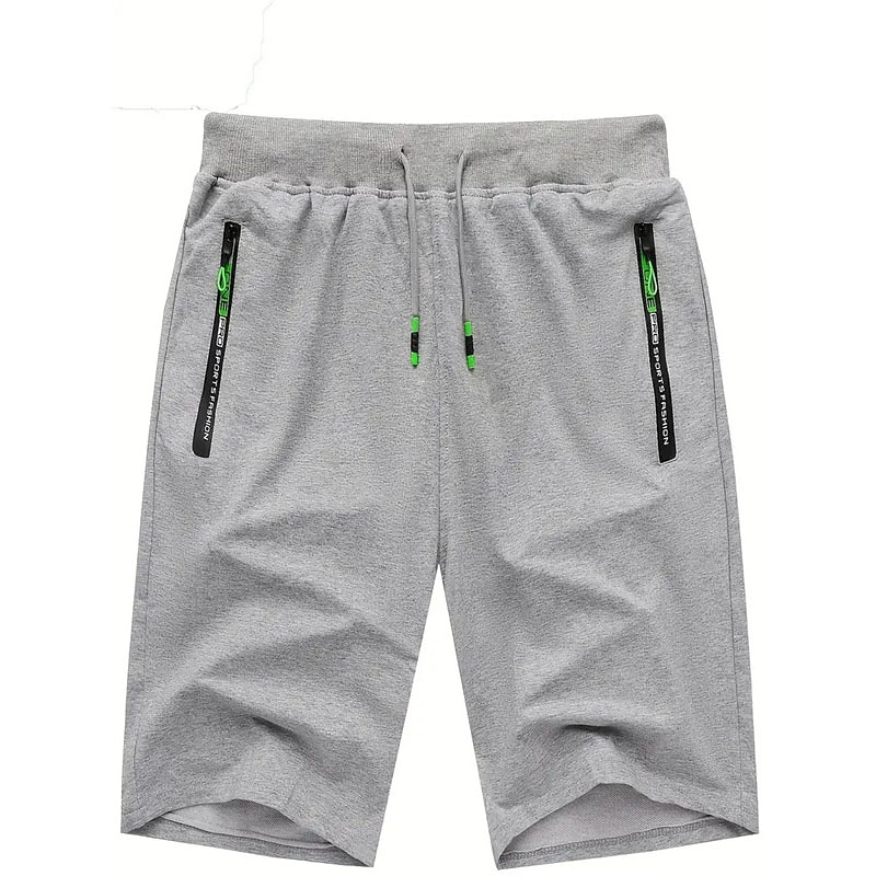 Men's Sweat Shorts Shorts Summer Shorts Beach Shorts Drawstring Elastic Waist Straight Leg Plain Comfort Breathable Short Casual Daily Holiday Cotton Blend Sports Fashion ArmyGreen Black 2025 - $17.99 –P5