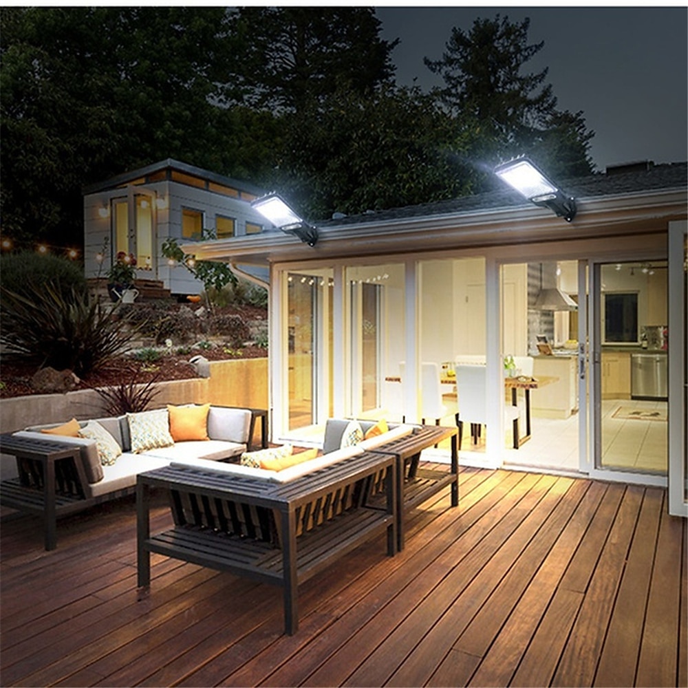Solar Outdoor Wall Lamp Street Lamp LED Waterproof and Energy-Saving Used for Remote Control Waterproof and Motion Sensor Lighting of Courtyard Garden Terrace 2025 - $26.99 –P1