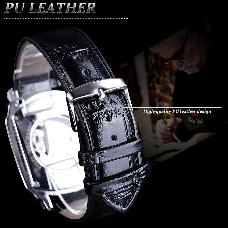 forsining retro heren mechanisch horloge luxe mode zakelijk automatisch skelet polshorloge heren mechanisch waterdicht horloge klok heren 2025 - $39.99 –P9