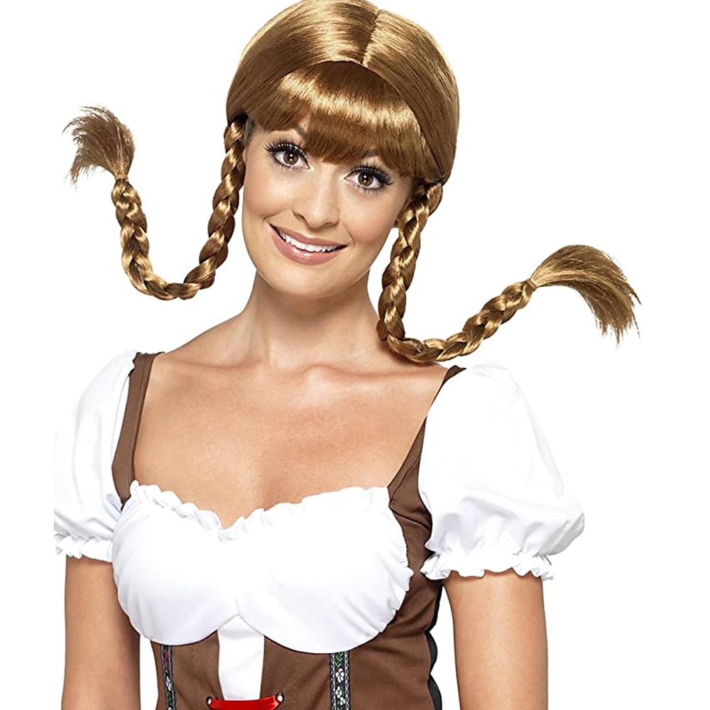 Oktoberfest Beer Cosplay Wigs Smiffy's Women's Bavarian Babe Wig 2025 - $22.99 –P1