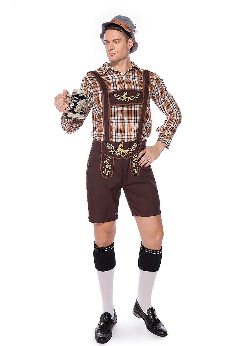 Oktoberfest Pusero / hame nahkahousuista baijerilainen Saksa München Niityt Miesten Perinteinen tyyli kangas Pusero Shortsit Hattu 2025 - $52.99 –P1