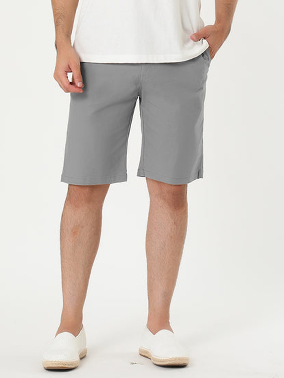 Férfi Rózsaszín nadrág Rövidnadrágok Chino Shorts Ruha Rövidnadrág Bermuda nadrág Zseb Sima Mokaszinok Légáteresztő Szabadtéri Napi Alkalmi Divat Alkalmi Fekete Arcpír rózsaszín 2025 - $21.99 –P18