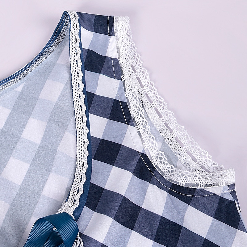 Oktoberfest Dirndl Trachtenkleader Oktoberfest / øl bayerske bayerske Wiesn Tradisjonell stil Enger Dame Tradisjonell stil klut Topp Kjole Forkle 2025 - $48.99 –P12