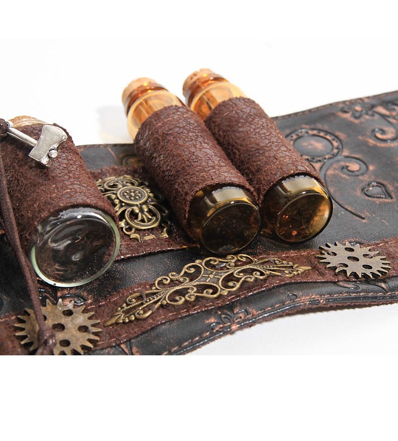ruční cosplay popruh na ruku náramky postroj náramek gotický steampunk nastavitelné doplňky dekor larp kostýmy středověká renesance 2025 - $27.99 –P8