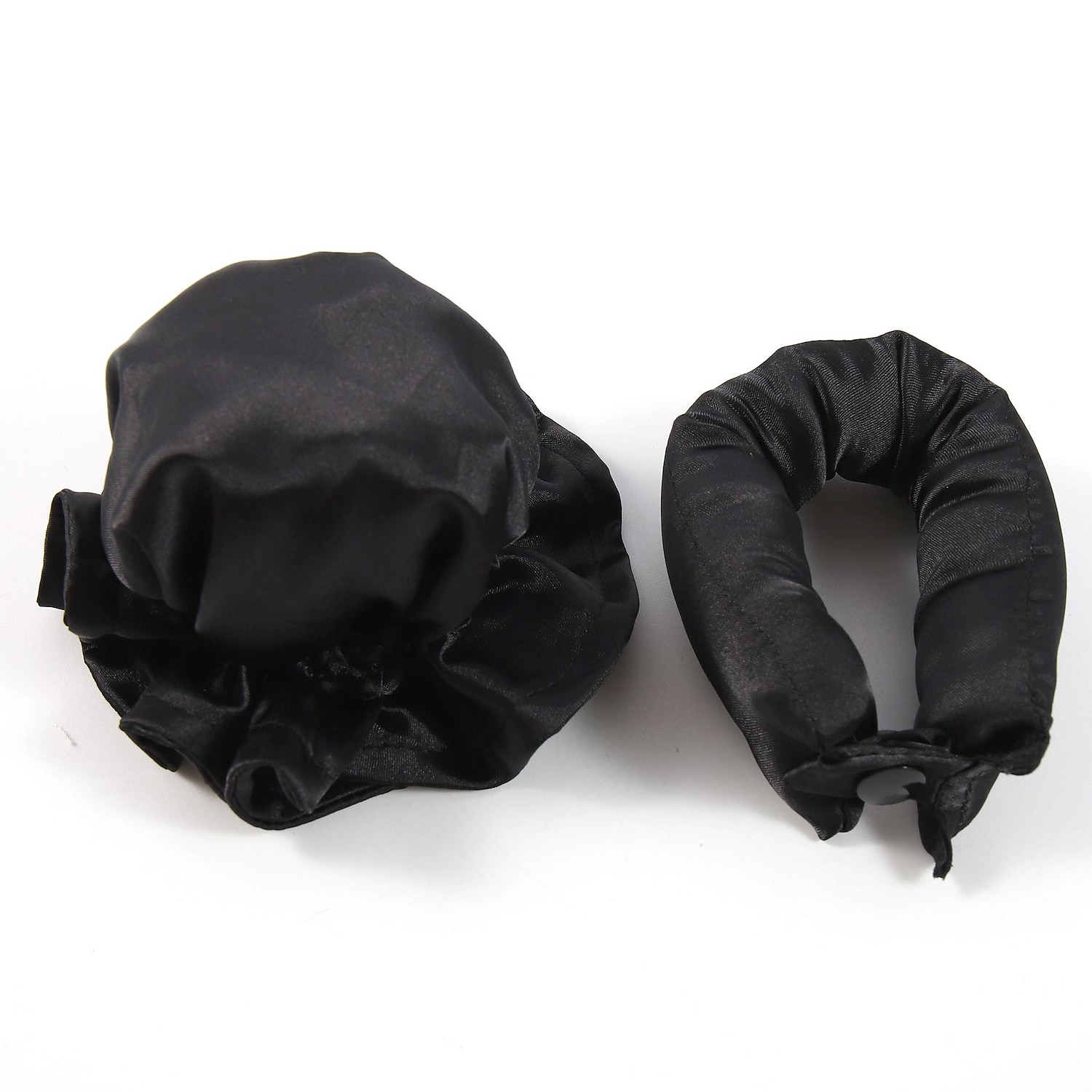 Juego de rizos satinados sin calor: varilla para rizar + cubierta para el cabello rizado, juego de rizos con bollos de calor cero, artefacto para rizar el cabello para personas perezosas con sueño de ola grande, juego de cabello rizado sin calor para muje 2025 - $11.99 –P17