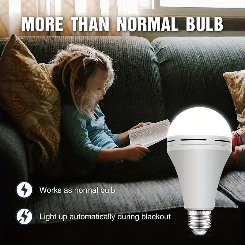 Rechargeable Emergency Led Light Bulb With Hook Stay Lights Up When Power  Failure E27 LED Light Bulbs For Home Campinp Hiking 2024 - US $8.74