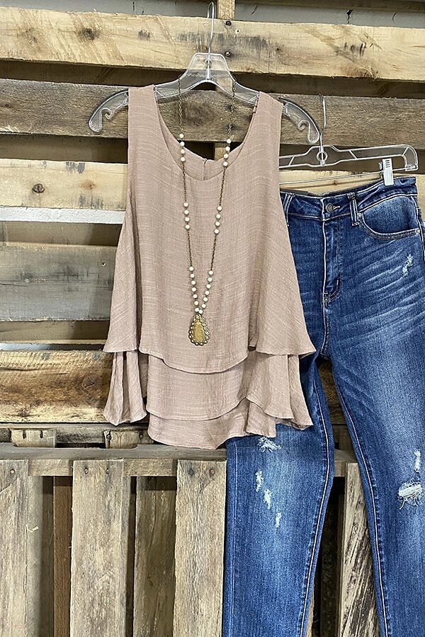 Damen Camisole Tank Top einfarbig Basic Baumwolle Leinen Weste Rundhals Regular Tops Casual Lagenlook Schwarz Weiß Khaki 2025 - $18.99 –P2