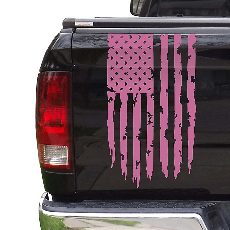 amerikkalainen usa lippu kuorma-auton takaluukun vinyyli tarra, joka on yhteensopiva useimpien avolava-autojen ja useimpien ajoneuvojen kanssa 2025 - $11.99 –P8