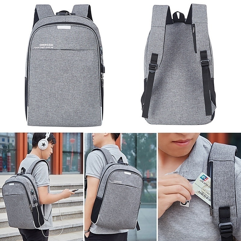 zaino multifunzionale impermeabile per laptop da lavoro con ricarica USB uomo e donna zaino da viaggio antifurto zaino da scuola, regalo di ritorno a scuola del 2025 a $22.99 -P1