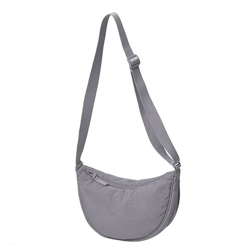 Women's Crossbody Bag Shoulder Bag Hobo Bag Nylon Daily Holiday Zipper Large Capacity Lightweight Durable Solid Color claret Lake blue Lemon Yellow 2025 - $18.99 –P13