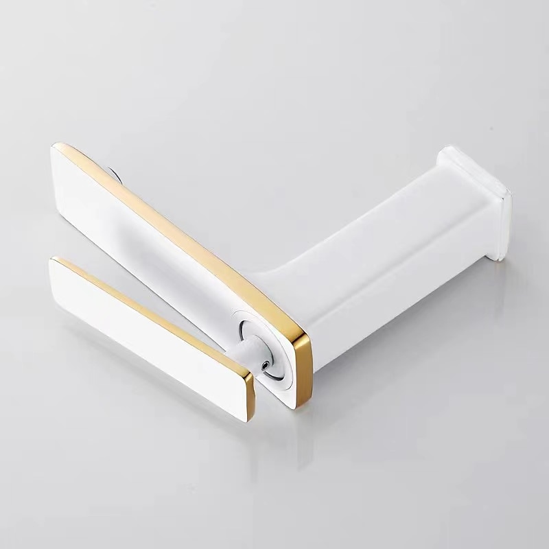 mitigeur lavabo mitigeur lavabo sur gorge, monobloc mitigeur céramique mitigeur lavabo avec flexible eau froide et eau chaude noir doré blanc chrome de 2025 ? $89.99 –P9