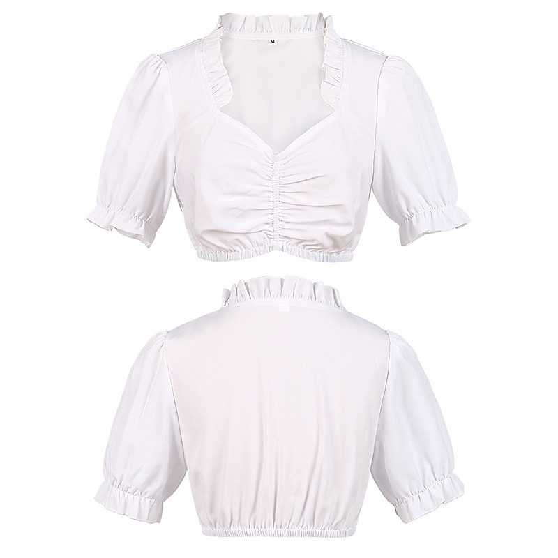 Oktoberfest dirndl Trachtenkleader Dirndl pusero baijerilainen impi Saksa München Niityt Naisten Perinteinen tyyli kangas Pusero Leninki Esiliina 2025 - $46.99 –P5