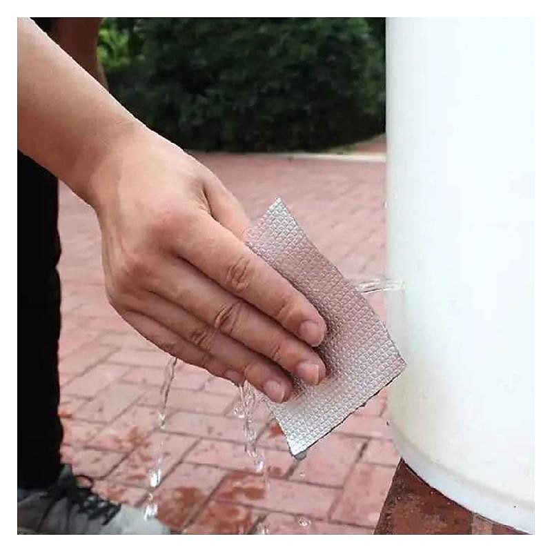 1 rollo de cinta impermeable resistente a altas temperaturas papel de aluminio grueso cinta de butilo pared piscina techo grieta conducto reparación sellada auto cinta 2025 - $7.99 –P3