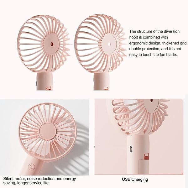 3-Speed Portable Handheld Mini Fan – USB Rechargeable Personal Fan with 1200mAh Battery for Indoor and Outdoor Use 2025 - $13.99 –P10
