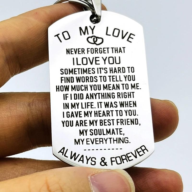 Bonito llavero de regalo para marido/esposa, perfecto para aniversarios, San Valentín, cumpleaños, novios, novias, él, ella, mujer. & ¡hombres! 2026 - $8.99 –P5