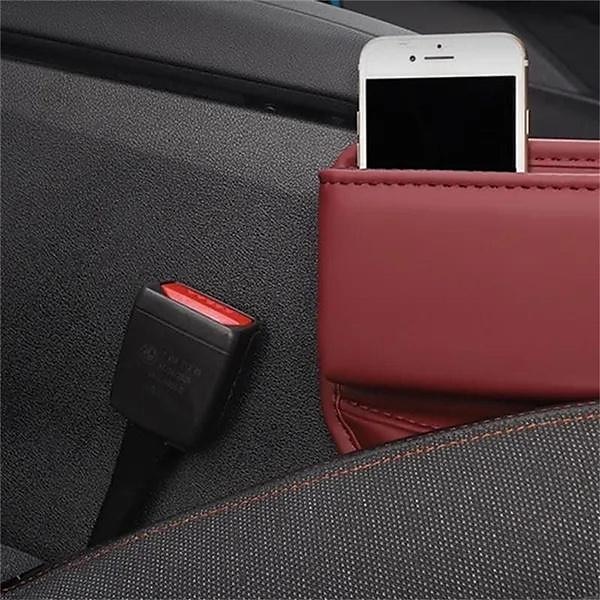 Left Side Car Seat Gap Filler Phone Holder Storage Box Organizer Bag  Accessories