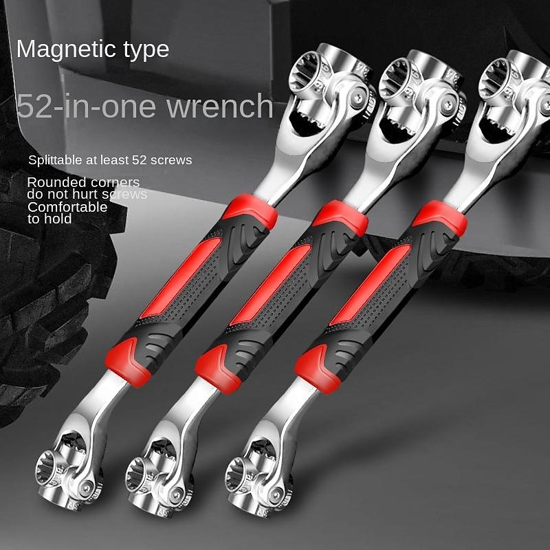 1pc Spanner Socket Wrench, Multi-Functional Spanner Tools With Spline Bolts 360 Degree Rotating Head, Universal Wrench For Furniture Car Repair 2025 - $38.99 –P1