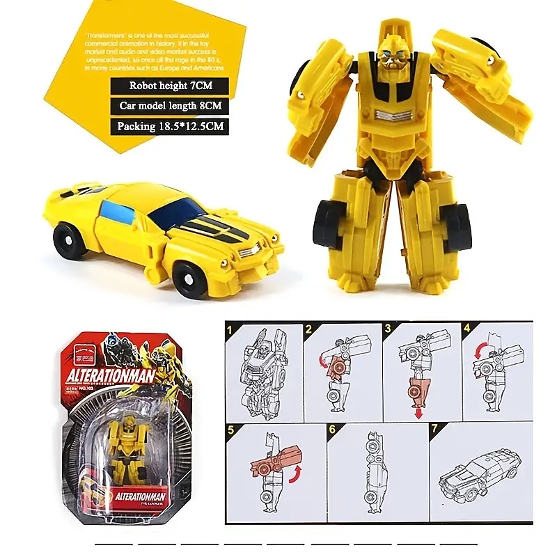 Transformation Toy Robot Mini Big Car Small Full Set Model Assembly Suit Boy Toy 2025 - $31.99 –P9