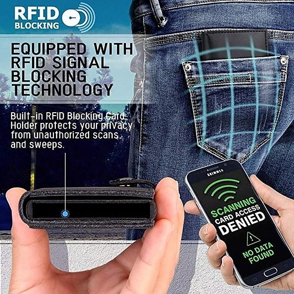 RFID Pop Up Credit Card Holder Wallet Men Business Card Case Slim Minimalist Trifold Credit Card Wallet for Women Card Holder Up 2025 - $16.99 –P20