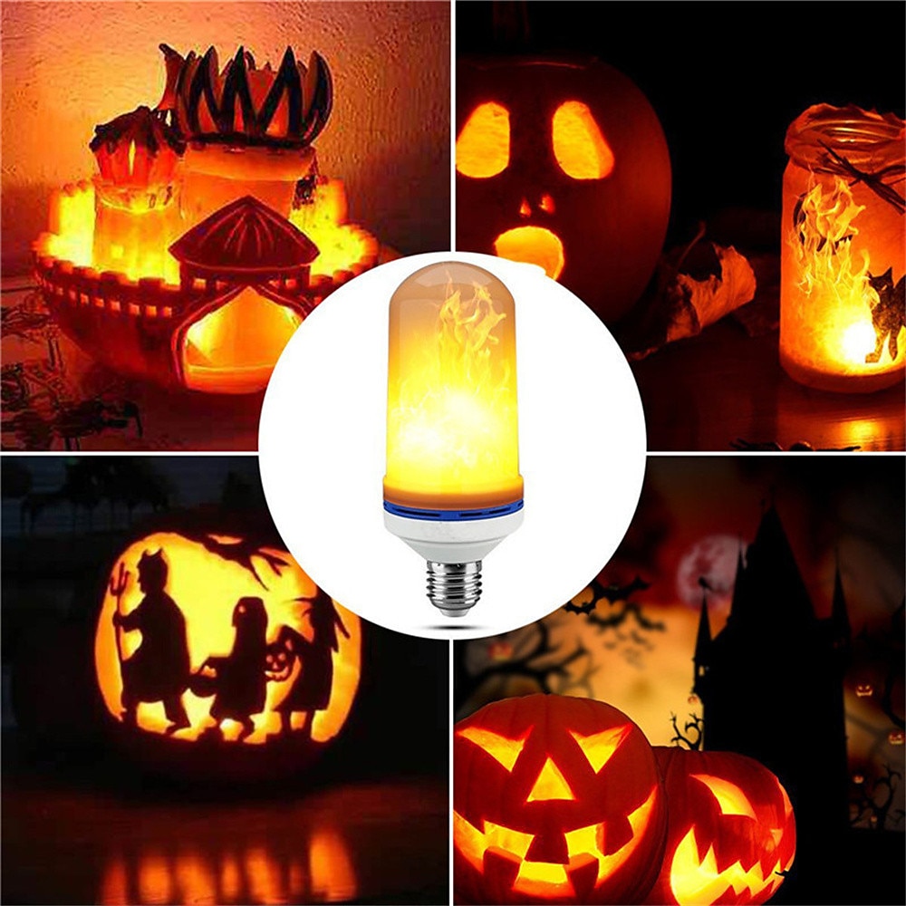 LED e27 flamme ampoule feu lampe maïs ampoule scintillement lumière LED effet de flamme dynamique 85-265v pour l'éclairage à la maison de 2025 ? $11.99 –P3