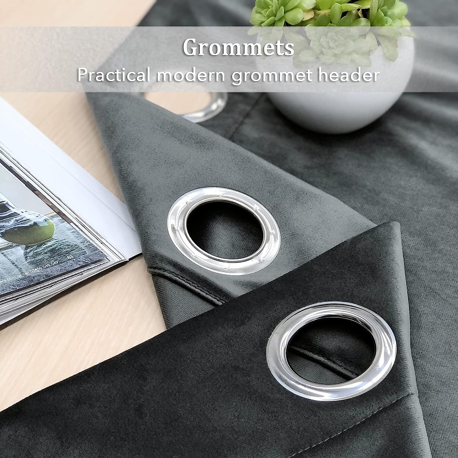 Verdunkelungsvorhang, Samt, Bauernhaus-Optik, Ösen, IKEA-Serie, Vorhangpaneele für Wohnzimmer, Schlafzimmer, Tür, Küche, Fensterbehandlungen, wärmeisoliert, Raumverdunkelung 2026 - $34.99 –P10