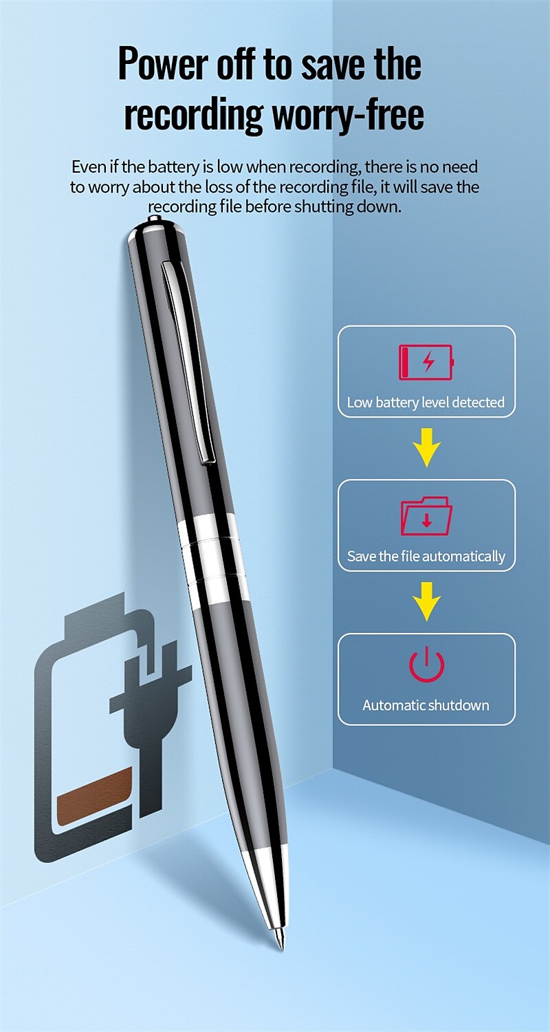 Digital Voice Recorder Q91 English Portable Digital Voice Recorder Recording Android System Voice Activated Recorder Portable MP3 Player Audio Recorder with Playback for Business Speech Meeting 2025 - $31.99 –P9