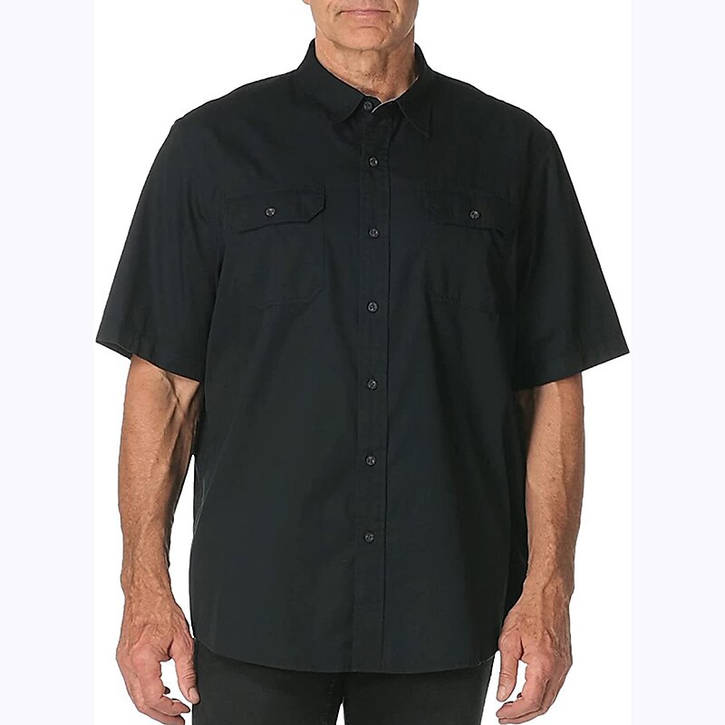 Per uomo Camicia Camicia Estiva Camicia casual Camicia con Bottoni Nero Bianco Verde Manica Corta Semplice Bavero Vacanza Streetwear Base Abbigliamento Moda Tempo libero del 2025 a $34.99 –P2