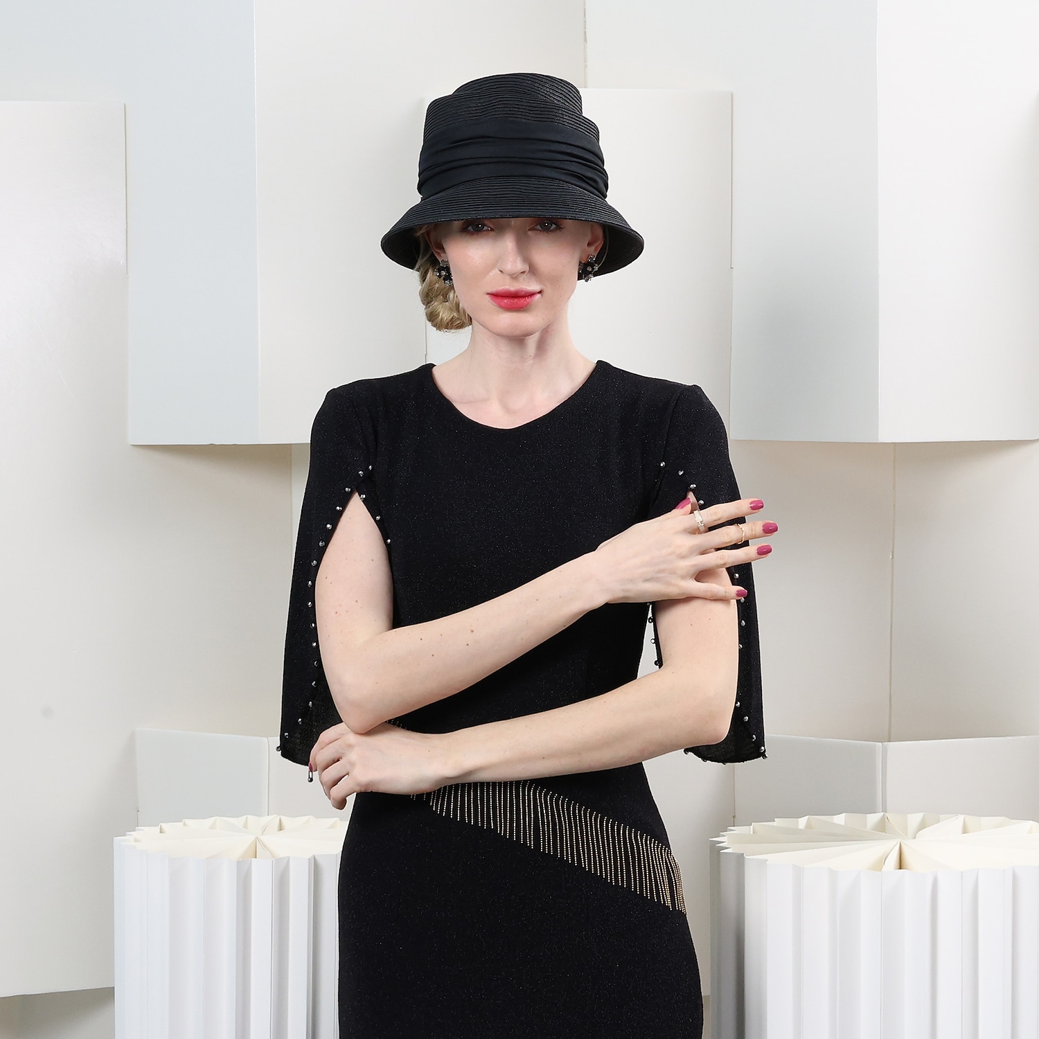 cappelli cappello a secchiello in fibra di poliestere cappello di paglia cappello da sole vacanza casual semplice protezione solare con copricapo copricapo del 2026 a $40.99 –P7