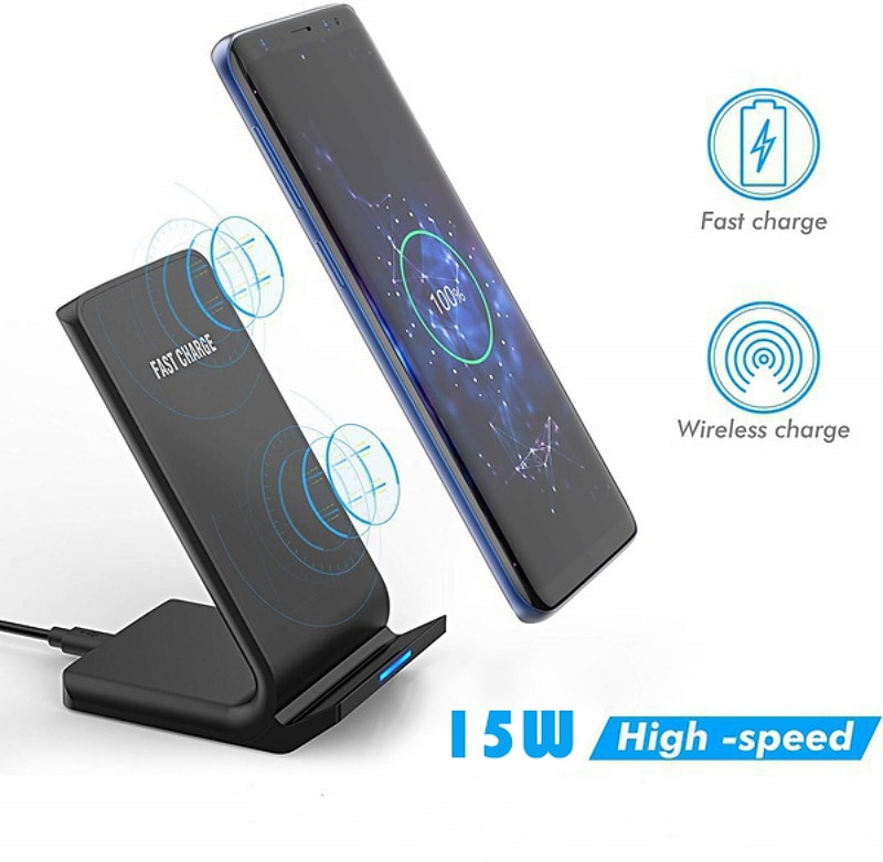 Fast Charger 15W Qi Wireless Charging Station for Iphone 13 12 11 Pro X Xs Xr 8 Samsung Galaxy S21 S20 Note20 S10 S9 Huawei Xiaomi Mobile Phone Charger Dock Stand Holder 2025 - $19.99 –P3