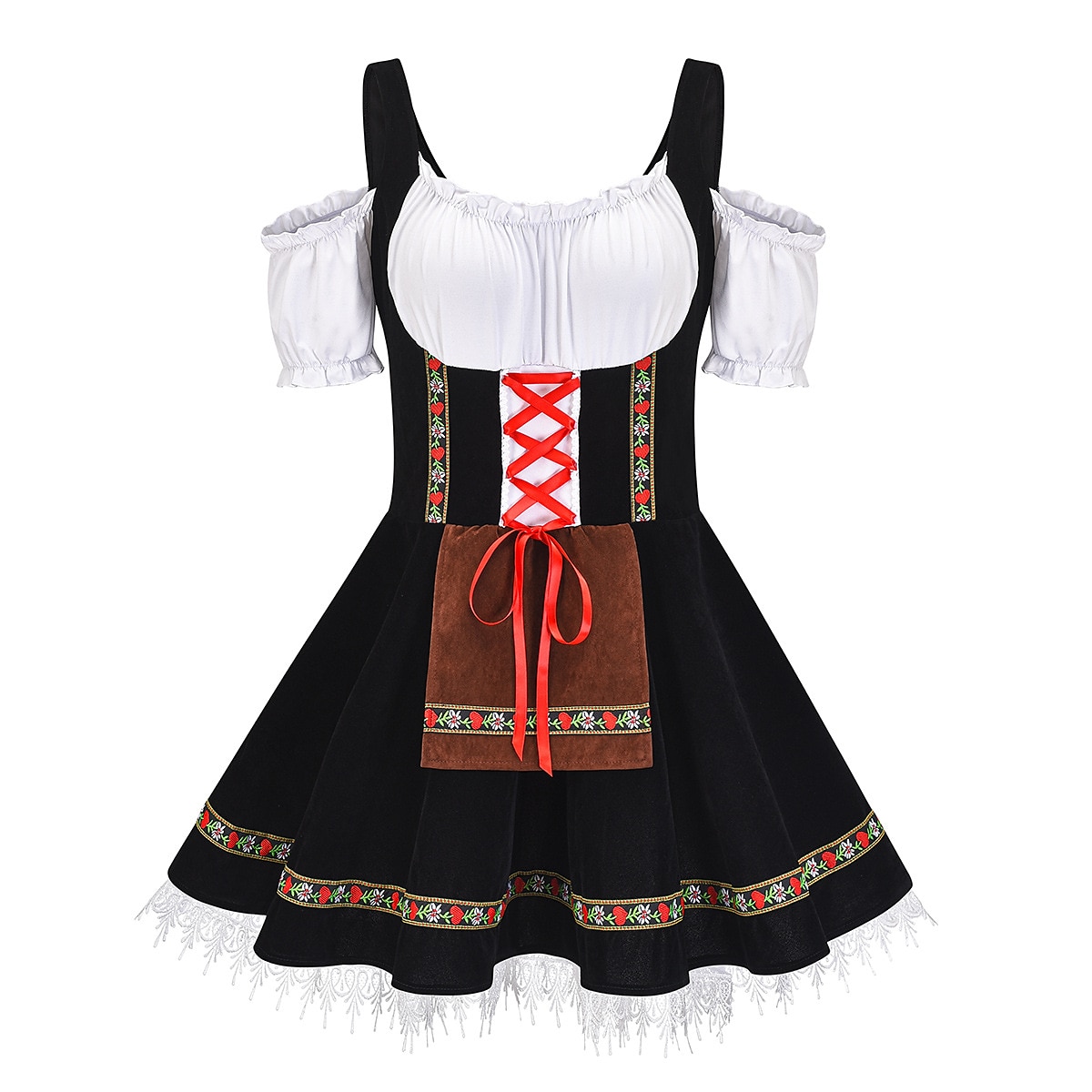 Oktoberfest Dirndl Trachtenkleider Strumpf Oktoberfest / Bier Bayerisch Bayerisch Wiesn Traditioneller Stil Wiesn Damen Stoff im traditionellen Stil Hemd Schürze Socken 2025 - $34.99 –P16