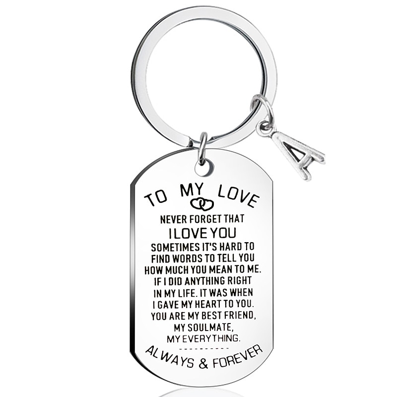 Bonito llavero de regalo para marido/esposa, perfecto para aniversarios, San Valentín, cumpleaños, novios, novias, él, ella, mujer. & ¡hombres! 2026 - $8.99 –P7