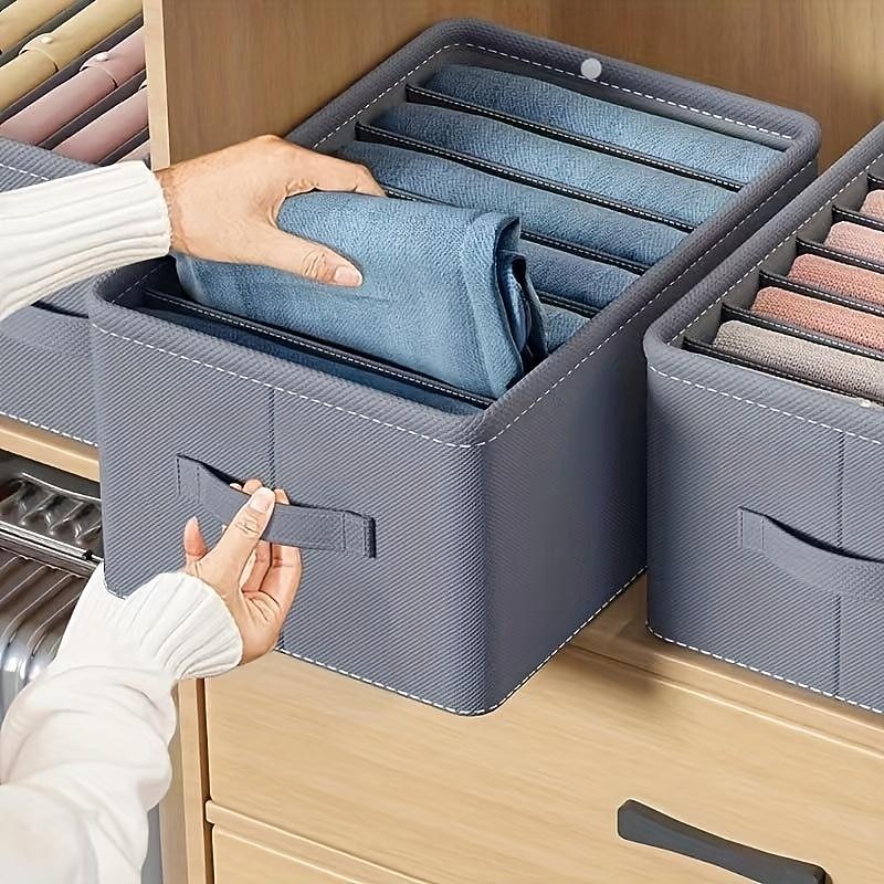 Foldable Clothes Storage Box, Thickened Compartment Organizer for Pants and Shirts - PP Board, 17.32 x 11.81 x 7.87 inches 2025 - $7.99 –P7