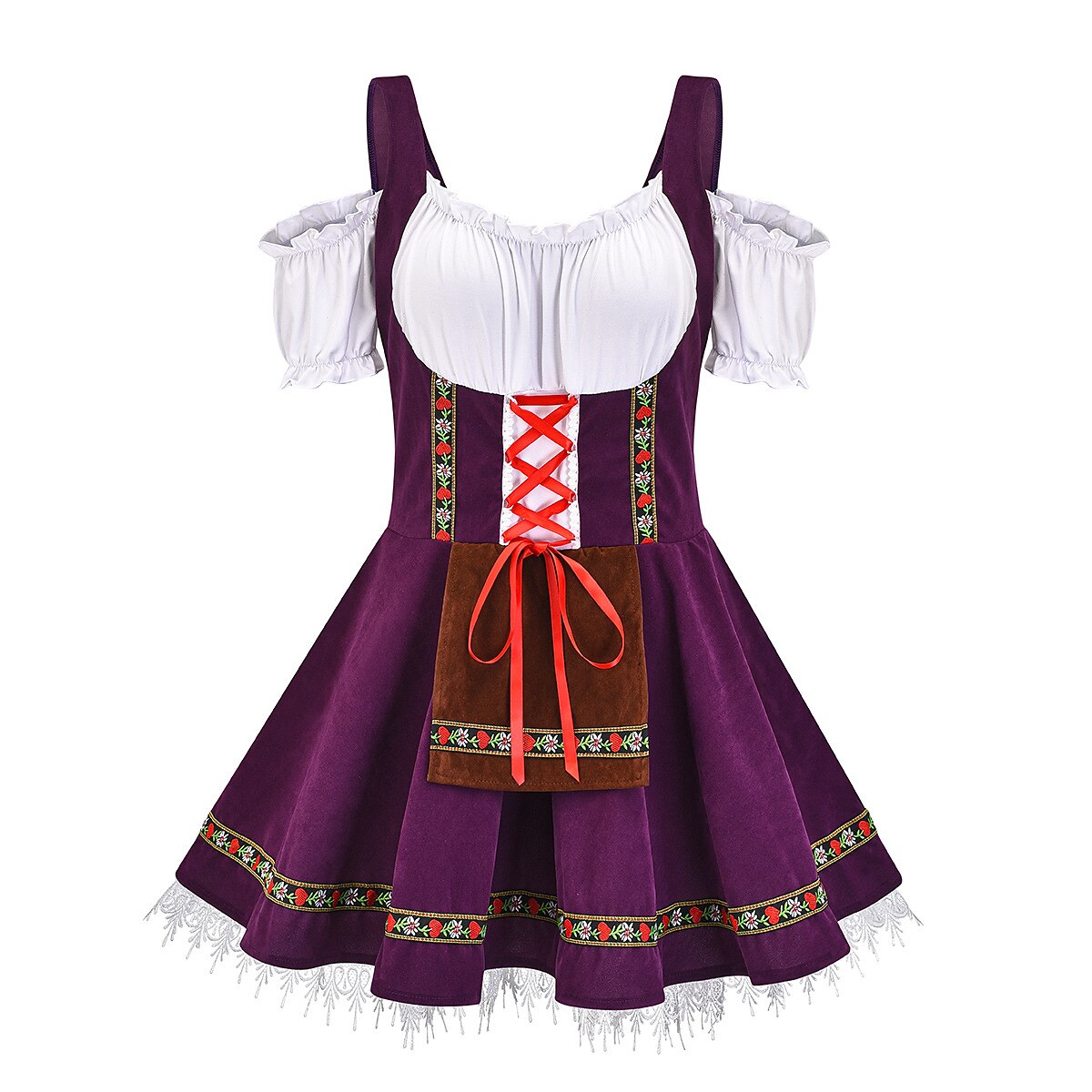 Oktoberfest Dirndl Trachtenkleider Strumpf Oktoberfest / Bier Bayerisch Bayerisch Wiesn Traditioneller Stil Wiesn Damen Stoff im traditionellen Stil Hemd Schürze Socken 2025 - $34.99 –P14