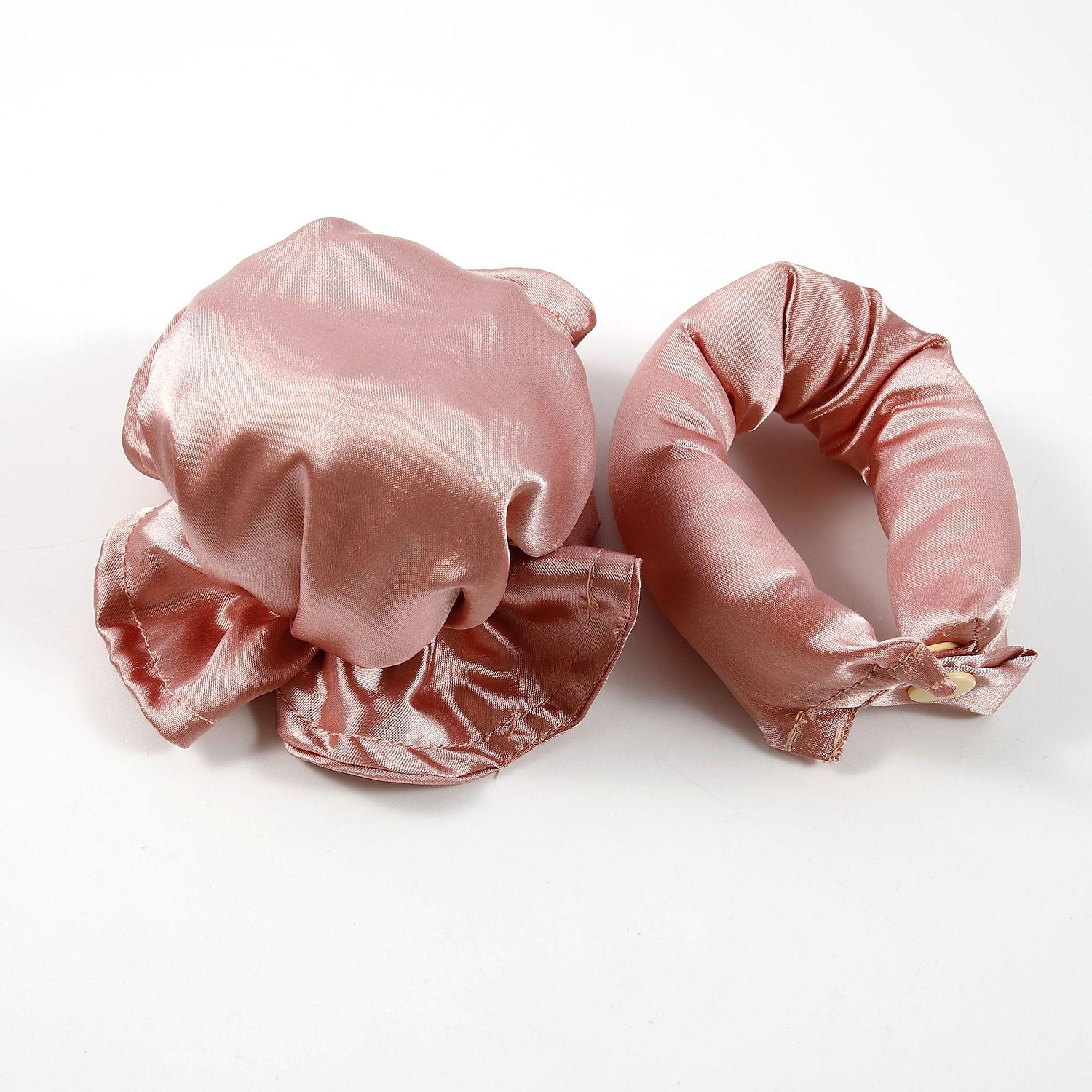 Juego de rizos satinados sin calor: varilla para rizar + cubierta para el cabello rizado, juego de rizos con bollos de calor cero, artefacto para rizar el cabello para personas perezosas con sueño de ola grande, juego de cabello rizado sin calor para muje 2025 - $11.99 –P15