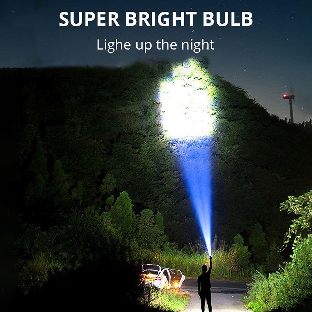 2025年 5LED 多機能明るい懐中電灯屋外ポータブル cob サイドライト作業灯 usb 充電式  コレクション – $11.99 –P10