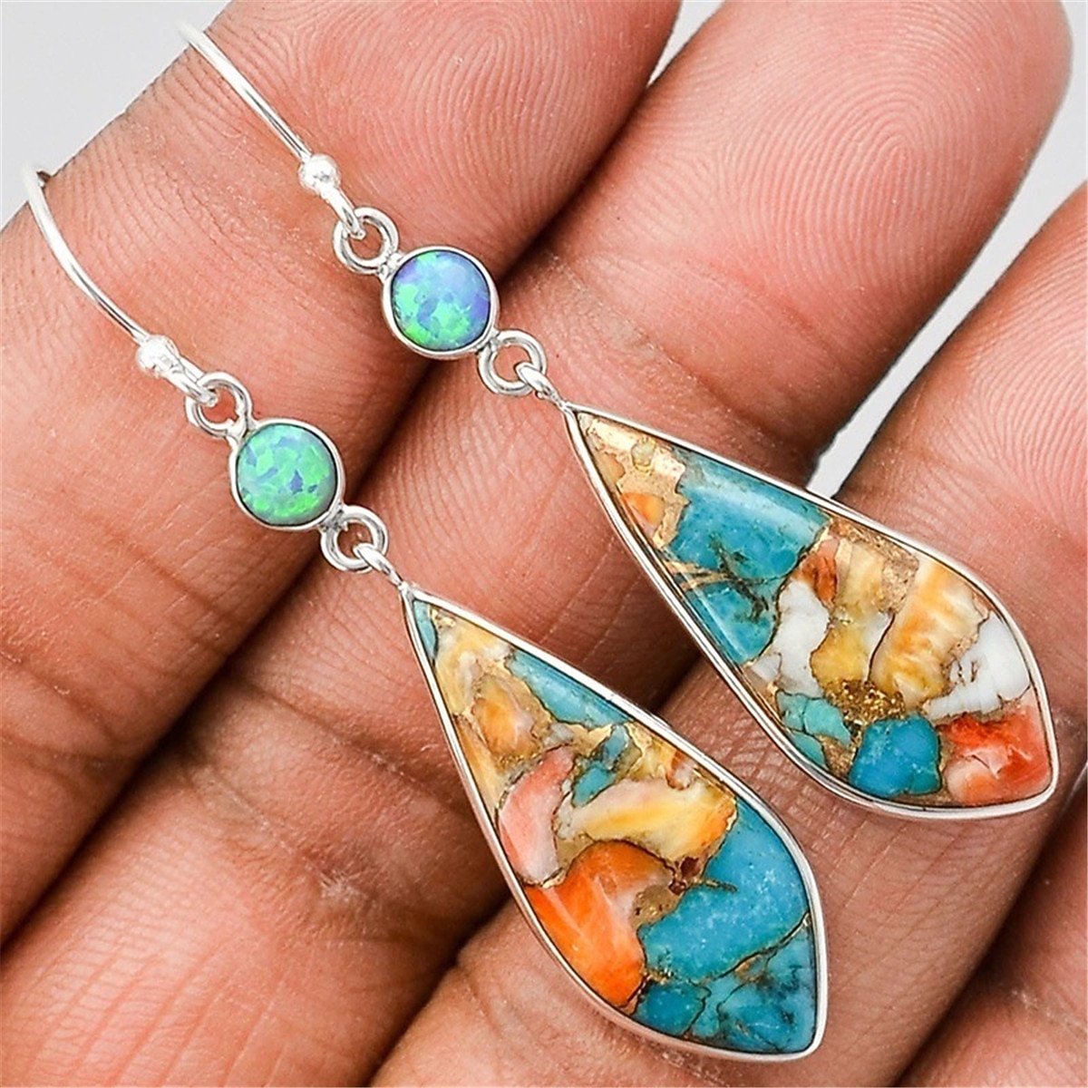 Mujer Pendientes Estilo Étnico Exterior Bloque de color Arete 2025 - $11.99 –P1