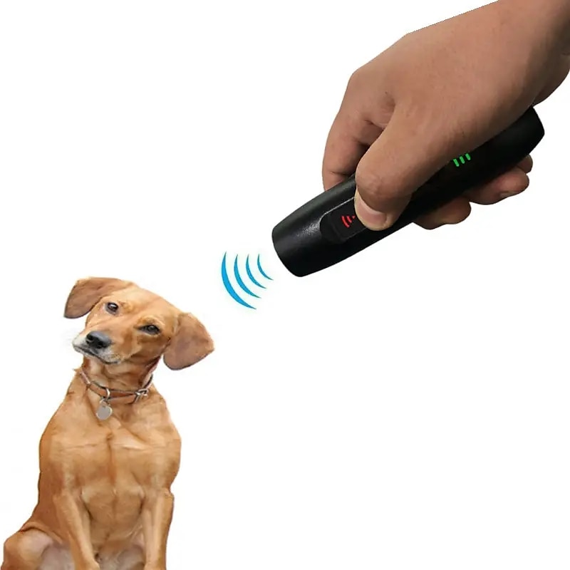 Ahuyentador de perros ultrasónico de mano Entrenador de perros Dispositivo  antiladridos