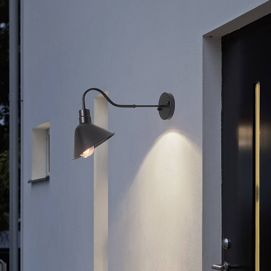 Candelabro de parede de pescoço de ganso de luz de celeiro externo/interno ip65 à prova d'água montagem em parede de fazenda vintage luminária exterior preto fosco para varanda frontal, casa, garagem, de 2025 por $165.99 –P5