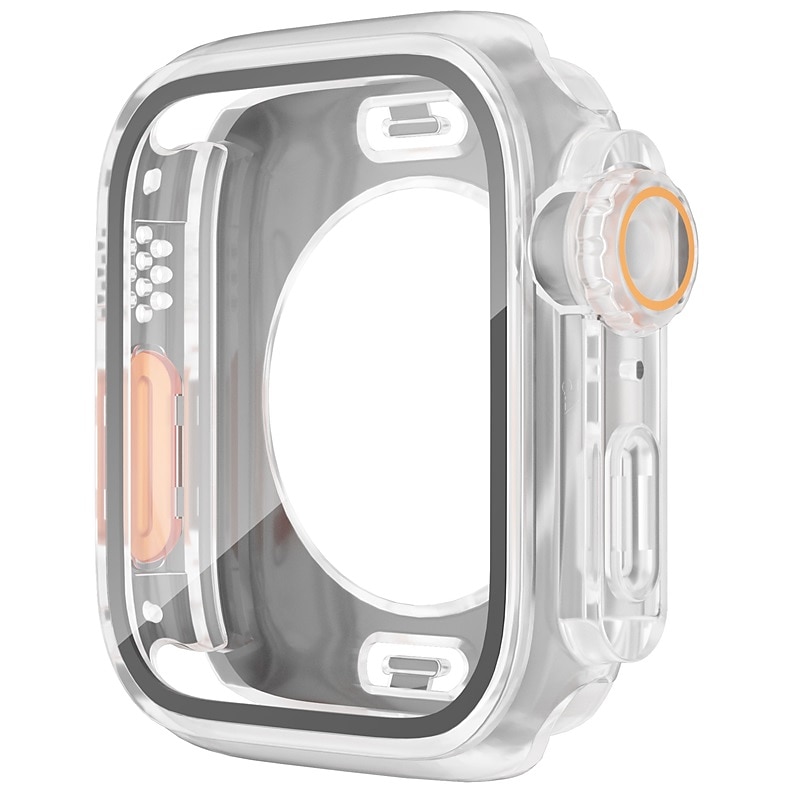 Watch Case Compatible with Apple Watch Series 8 7 41mm 45mm / Series 6 5 4 SE 40mm 44mm / Series 3 2 1 38mm 42mm Scratch Resistant All Around Protective HD Clear Tempered Glass / PC Watch Cover 2025 - $15.99 –P14