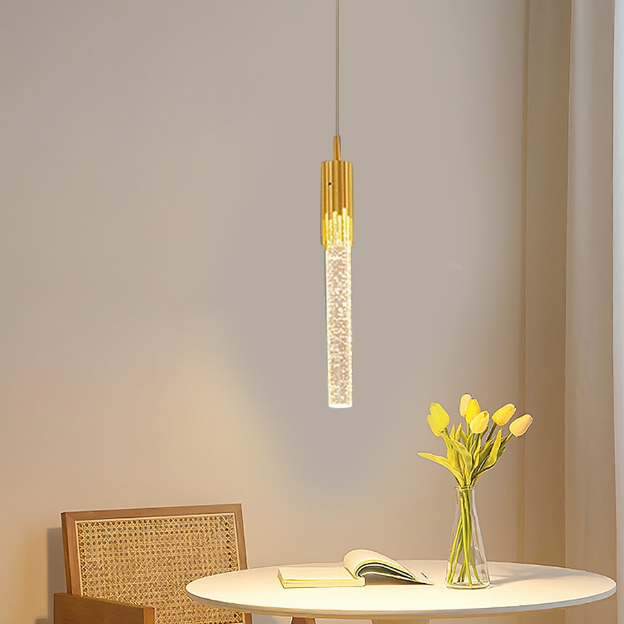 lampada a sospensione a led dimmerabile 1/2/4/5/8 testa lampada moderna in cristallo per isola da cucina, illuminazione a sospensione regolabile per isola cucina, lampadario a led in oro nero per sala del 2025 a $490.49 –P13