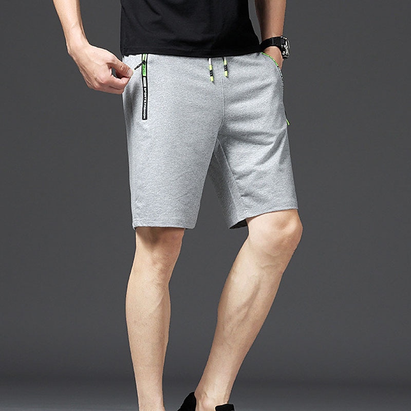 Men's Sweat Shorts Shorts Summer Shorts Beach Shorts Drawstring Elastic Waist Straight Leg Plain Comfort Breathable Short Casual Daily Holiday Cotton Blend Sports Fashion ArmyGreen Black 2025 - $17.99 –P19